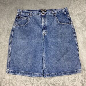 Vintage Zonz Shorts Mens Size 42 Blue Baggy Fit Denim Jean Jorts Skater 90s‎ Y2K